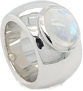 Massiver Silberring «Moonlight»